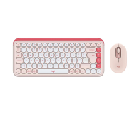 Zestaw klawiatura i mysz Logitech POP ICON Combo różowa